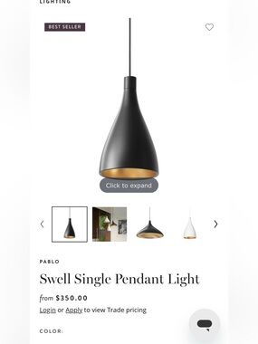 Pablo Swell Pendant Light - Modern Home Accent